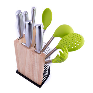 Set de utensilios de cocina y cuchillos de acero inoxidable 10 piezas - Trendkuisine | Tendencia en tu cocina